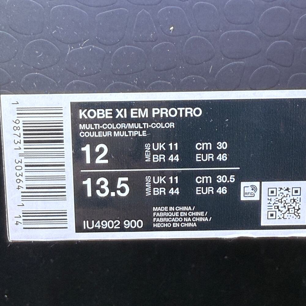 Nike Kobe 11 Protro 'Mamba Day' IU4902-900 Basketball size 12 New - Picture 10 of 10